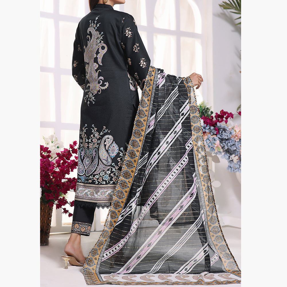 Anmol Cottel Linen Printed Unstitched 3Pcs Suit - 244, Women, 3Pcs Shalwar Suit, VS Textile, Chase Value