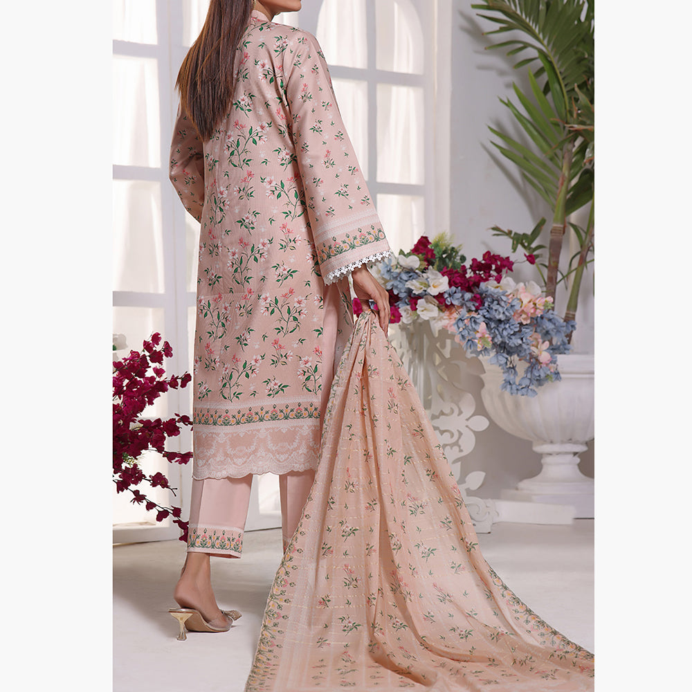 Anmol Cottel Linen Printed Unstitched 3Pcs Suit - 250, Women, 3Pcs Shalwar Suit, VS Textile, Chase Value