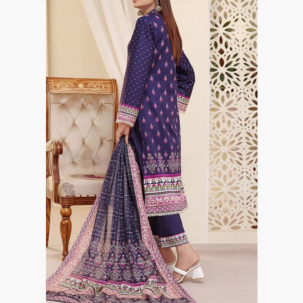 Anmol Cottel Linen Printed Unstitched 3Pcs Suit - 245, Women, 3Pcs Shalwar Suit, VS Textile, Chase Value