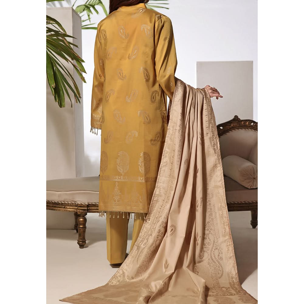 Vs Jacquard Broshia Suit Unstitched 3Pcs V-1 - 2307 - B, Women, 3Pcs Shalwar Suit, VS Textile, Chase Value