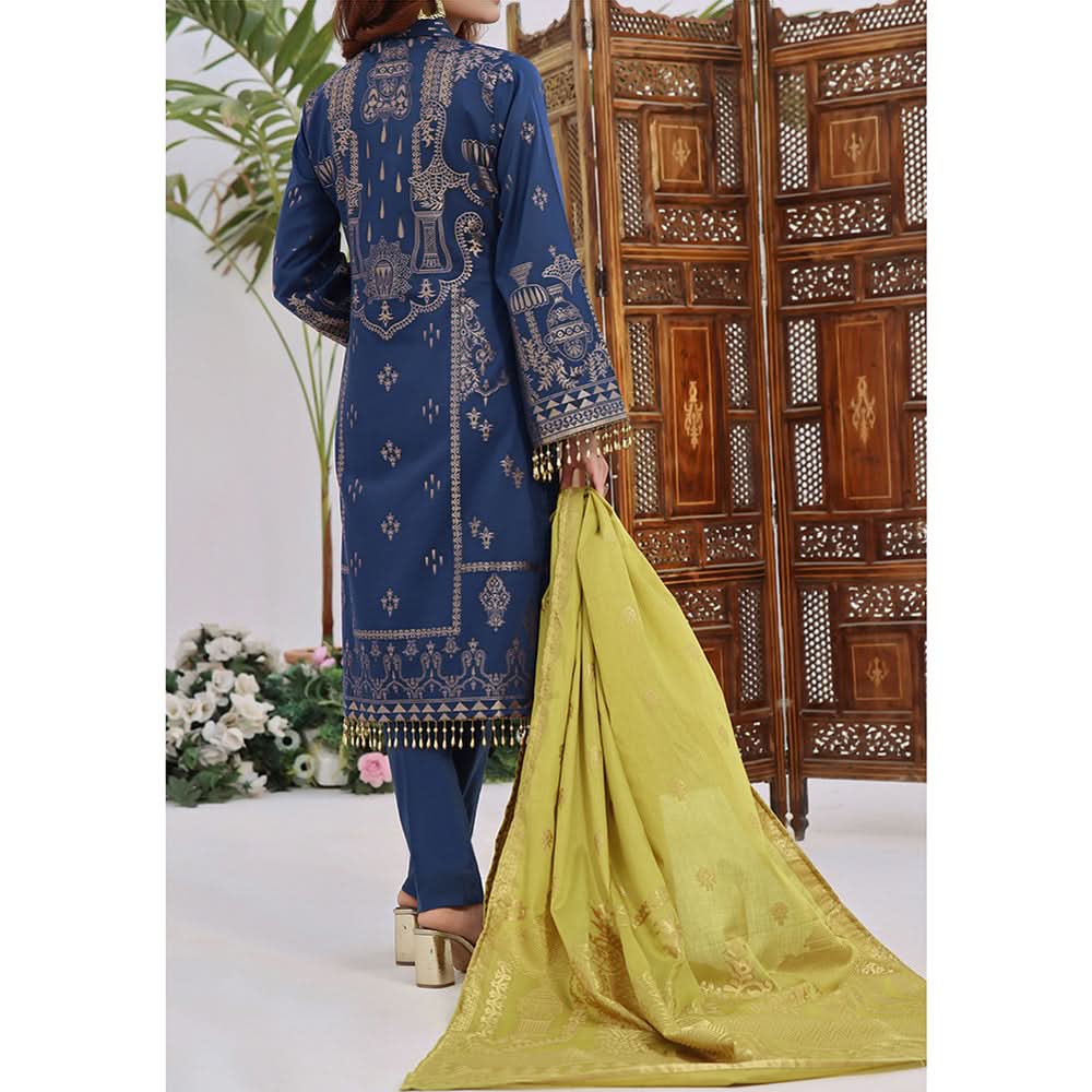Vs Jacquard Broshia Suit Unstitched 3Pcs V-1 - 2308 - B, Women, 3Pcs Shalwar Suit, VS Textile, Chase Value