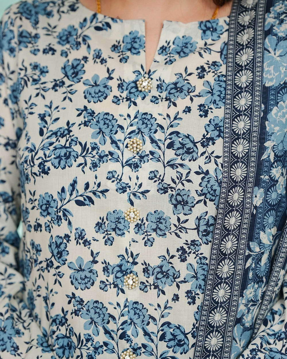 DAMAN By Vs Textile Exclusive Lawn Printed 3-PCS Unstitched Suit - 810, Women, 3Pcs Shalwar Suit, Chase Value, Chase Value