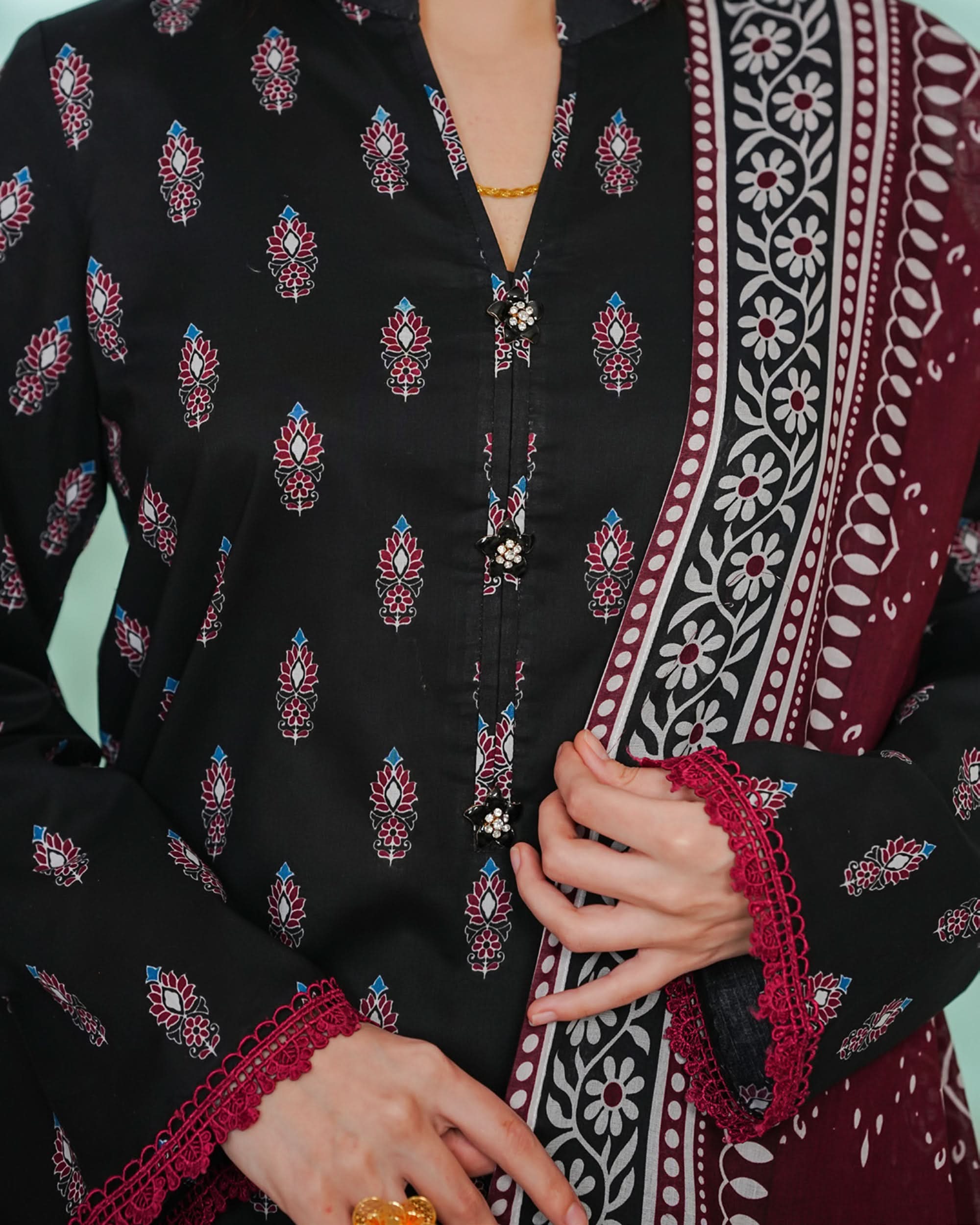 DAMAN By Vs Textile Exclusive Lawn Printed 3-PCS Unstiched Suit - 818, Women, 3Pcs Shalwar Suit, Chase Value, Chase Value