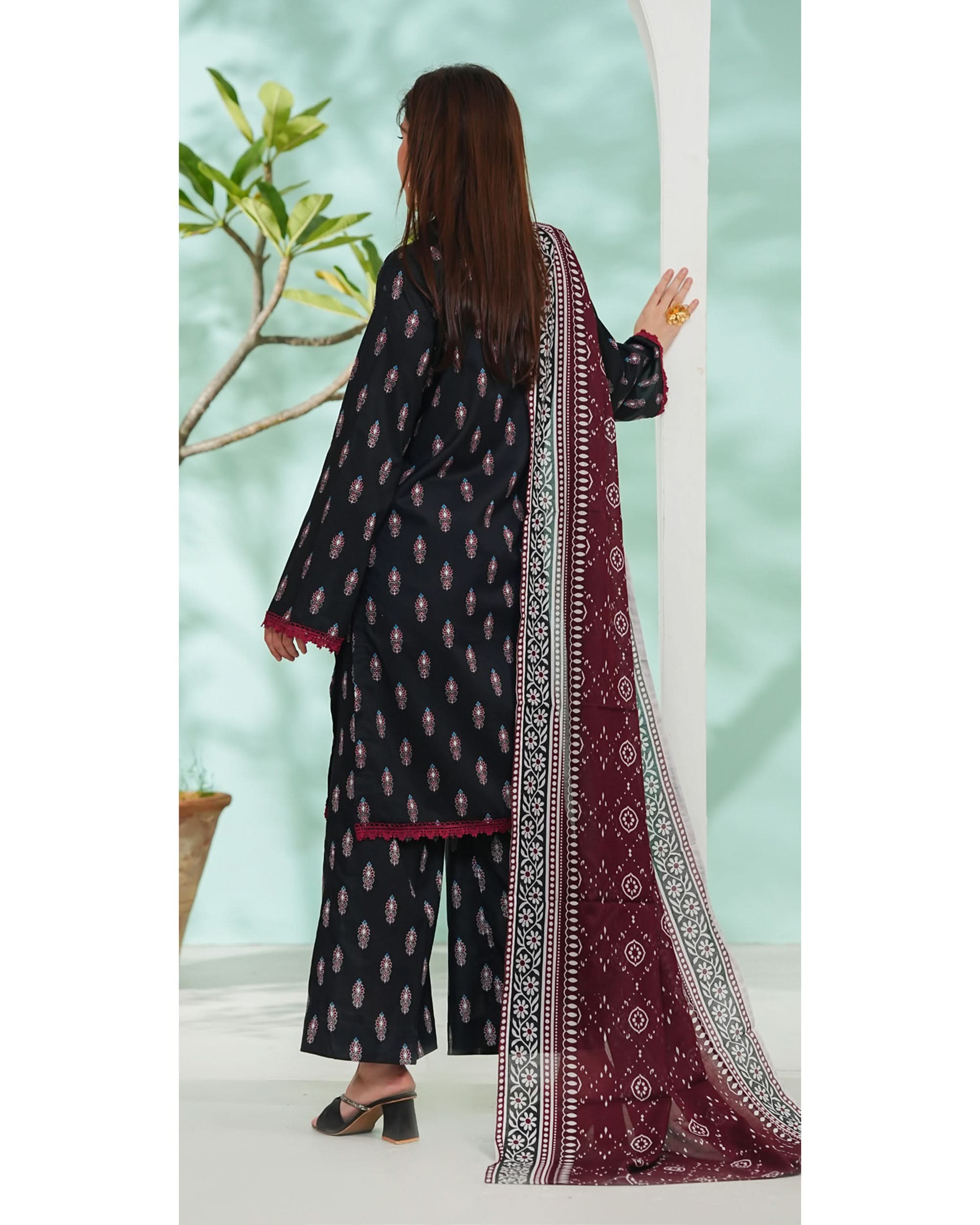 DAMAN By Vs Textile Exclusive Lawn Printed 3-PCS Unstiched Suit - 818, Women, 3Pcs Shalwar Suit, Chase Value, Chase Value
