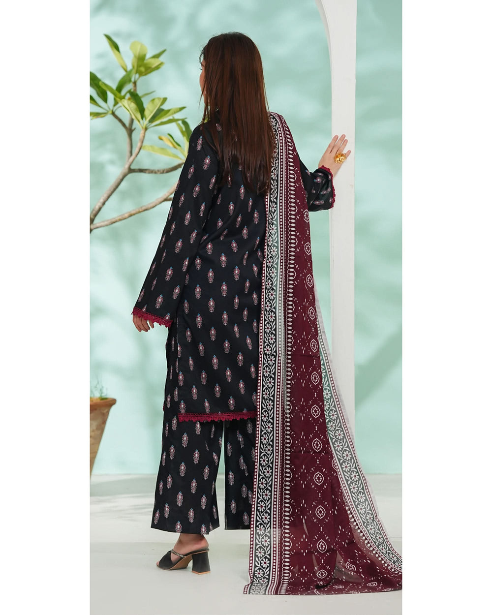 DAMAN By Vs Textile Exclusive Lawn Printed 3-PCS Unstiched Suit - 818, Women, 3Pcs Shalwar Suit, Chase Value, Chase Value
