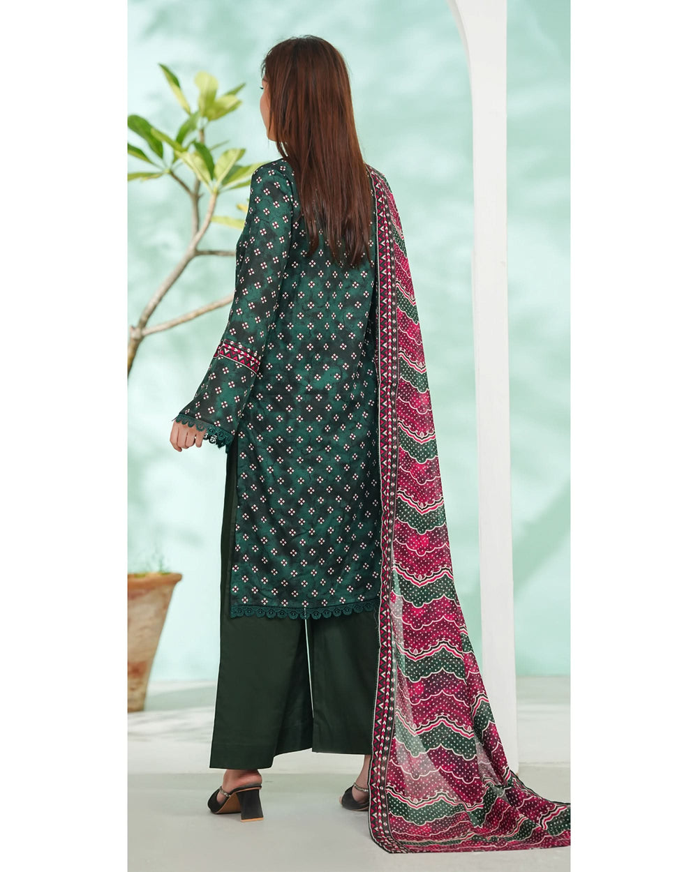 DAMAN By Vs Textile Exclusive Lawn Printed 3-PCS Unstitched Suit - 809, Women, 3Pcs Shalwar Suit, Chase Value, Chase Value