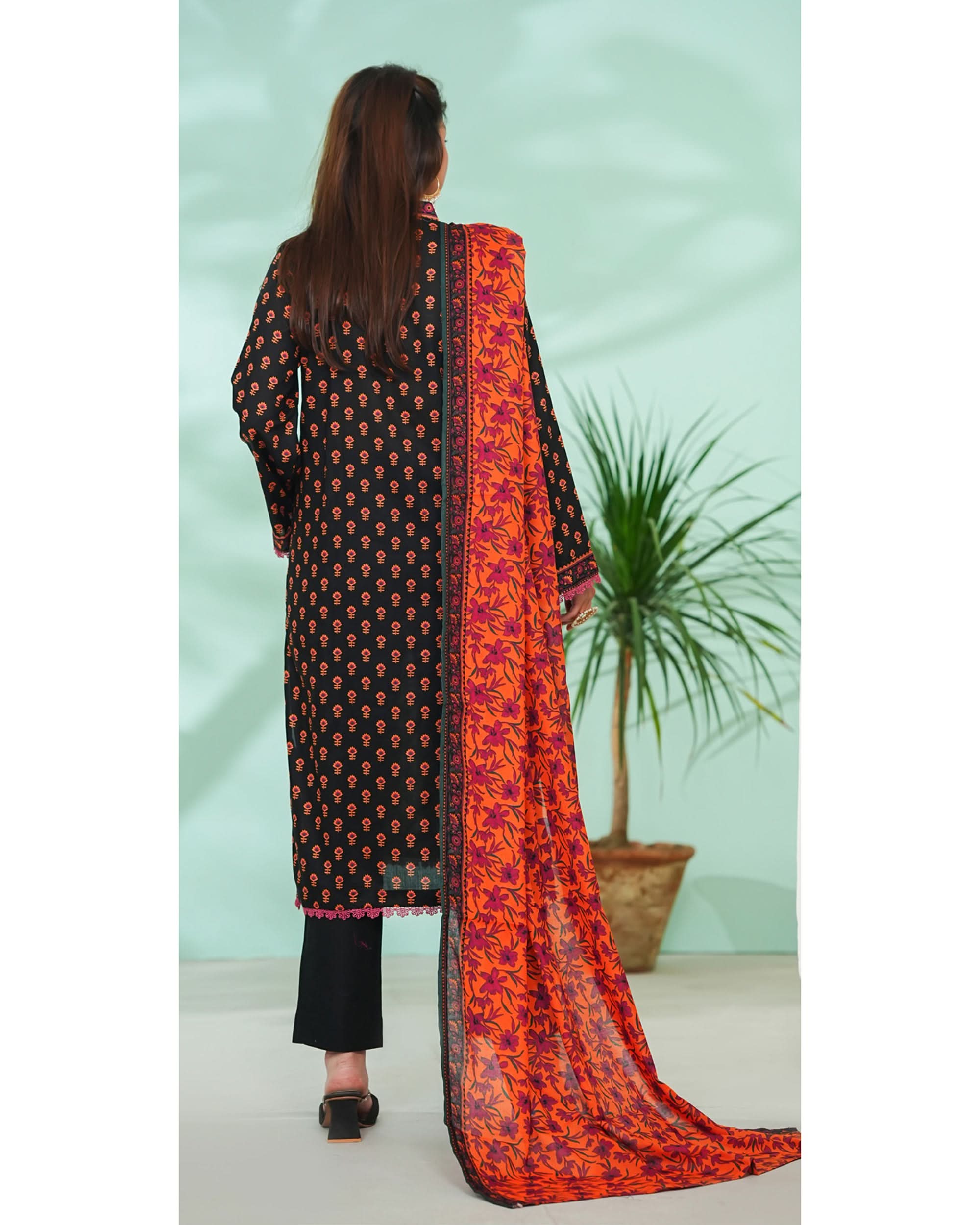 DAMAN By Vs Textile Exclusive Lawn Printed 3-PCS Unstiched Suit - 801, Women, 3Pcs Shalwar Suit, Chase Value, Chase Value