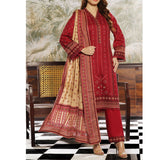 VS Daman Cambric Printed Suit 3-Pes - 609-B, Women, 3Pcs Shalwar Suit, Chase Value, Chase Value