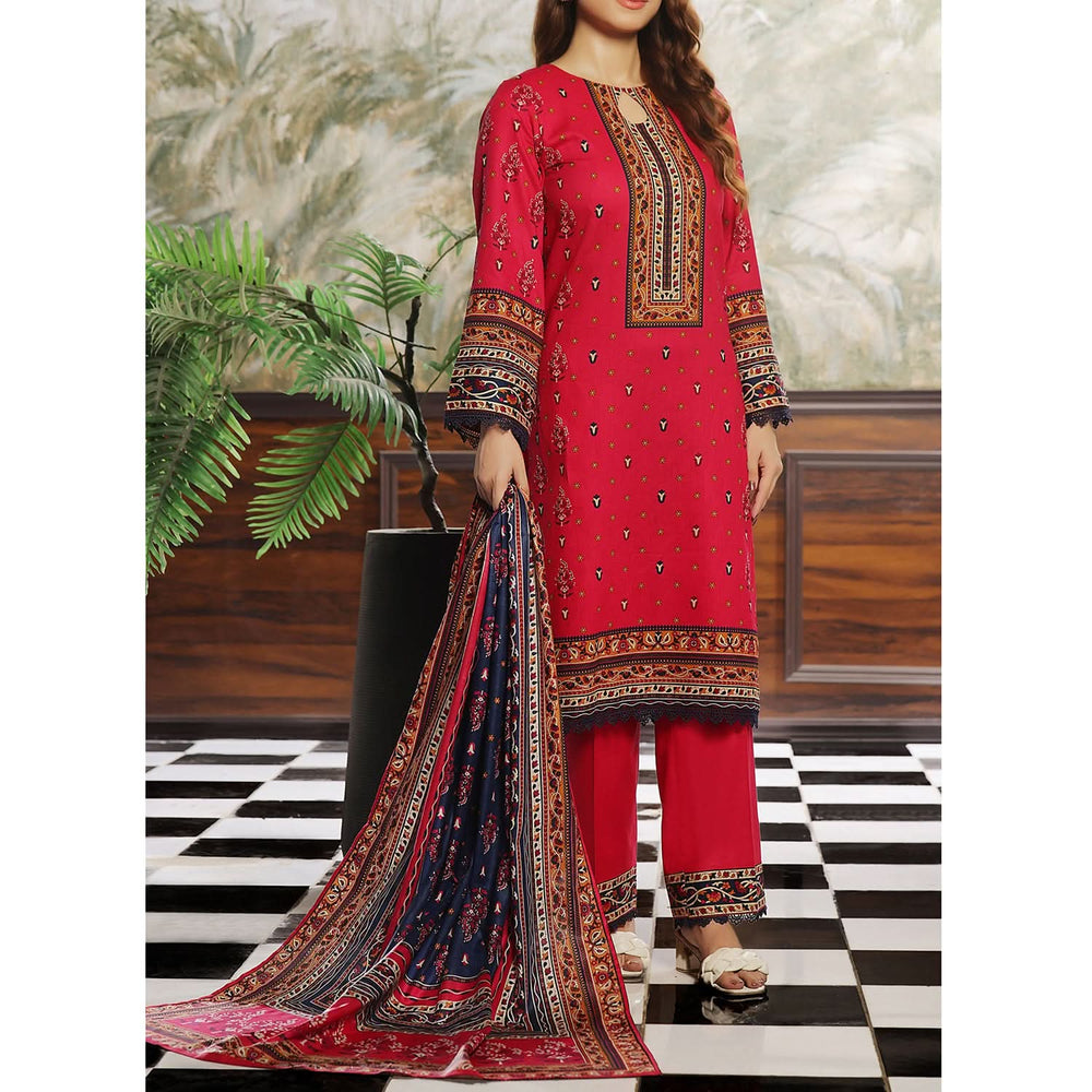 VS Daman Cambric Printed Suit 3-Pes - 610-B, Women, 3Pcs Shalwar Suit, Chase Value, Chase Value