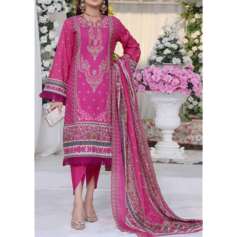 Vs Misri Lawn Digital Printed Embroidered Unstitched 3Pcs Suit, Women, 3Pcs Shalwar Suit, VS Textile Mills, Chase Value