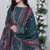 Vs Misri Lawn Digital Printed Embroidered Unstitched 3Pcs Suit, Women, 3Pcs Shalwar Suit, VS Textile Mills, Chase Value