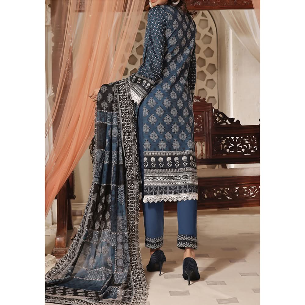 Vs Misri Lawn Digital Printed Embroidered Unstitched 3Pcs Suit, Women, 3Pcs Shalwar Suit, VS Textile Mills, Chase Value