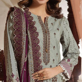 Vs Misri Lawn Digital Printed Embroidered Unstitched 3Pcs Suit, Women, 3Pcs Shalwar Suit, VS Textile Mills, Chase Value