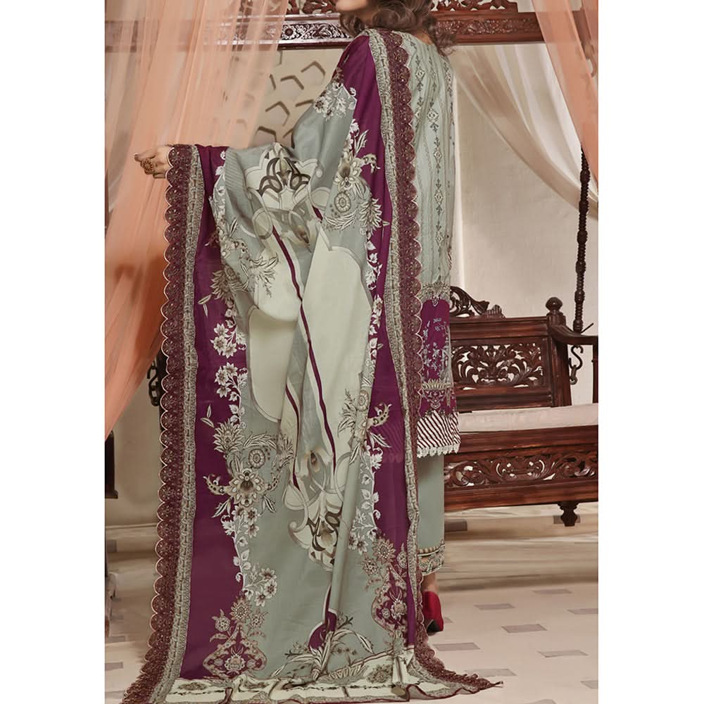 Vs Misri Lawn Digital Printed Embroidered Unstitched 3Pcs Suit, Women, 3Pcs Shalwar Suit, VS Textile Mills, Chase Value