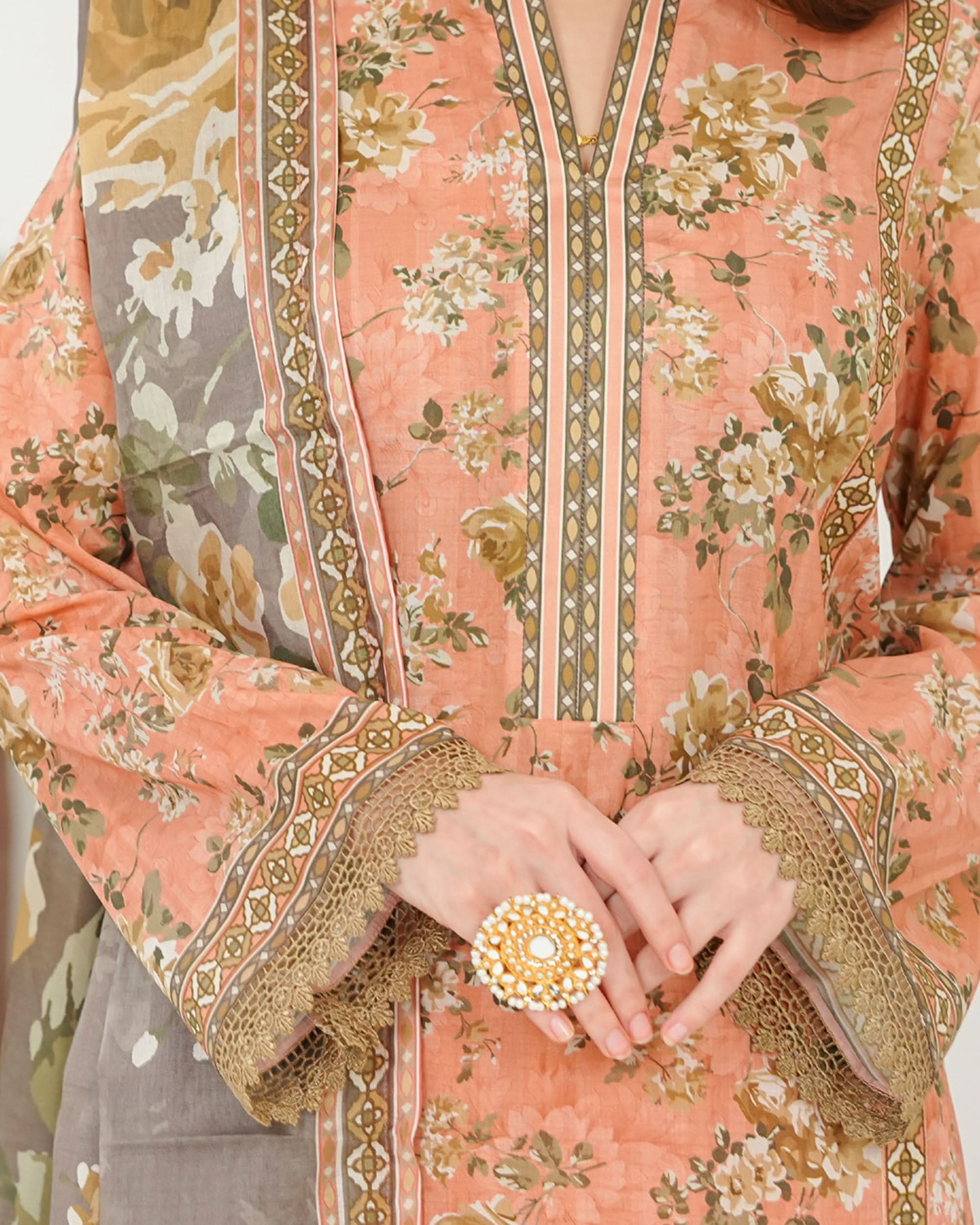MISRI Lawn Printed 3-Piece Suit By VS Textile V-3, Women, 3Pcs Shalwar Suit, Chase Value, Chase Value