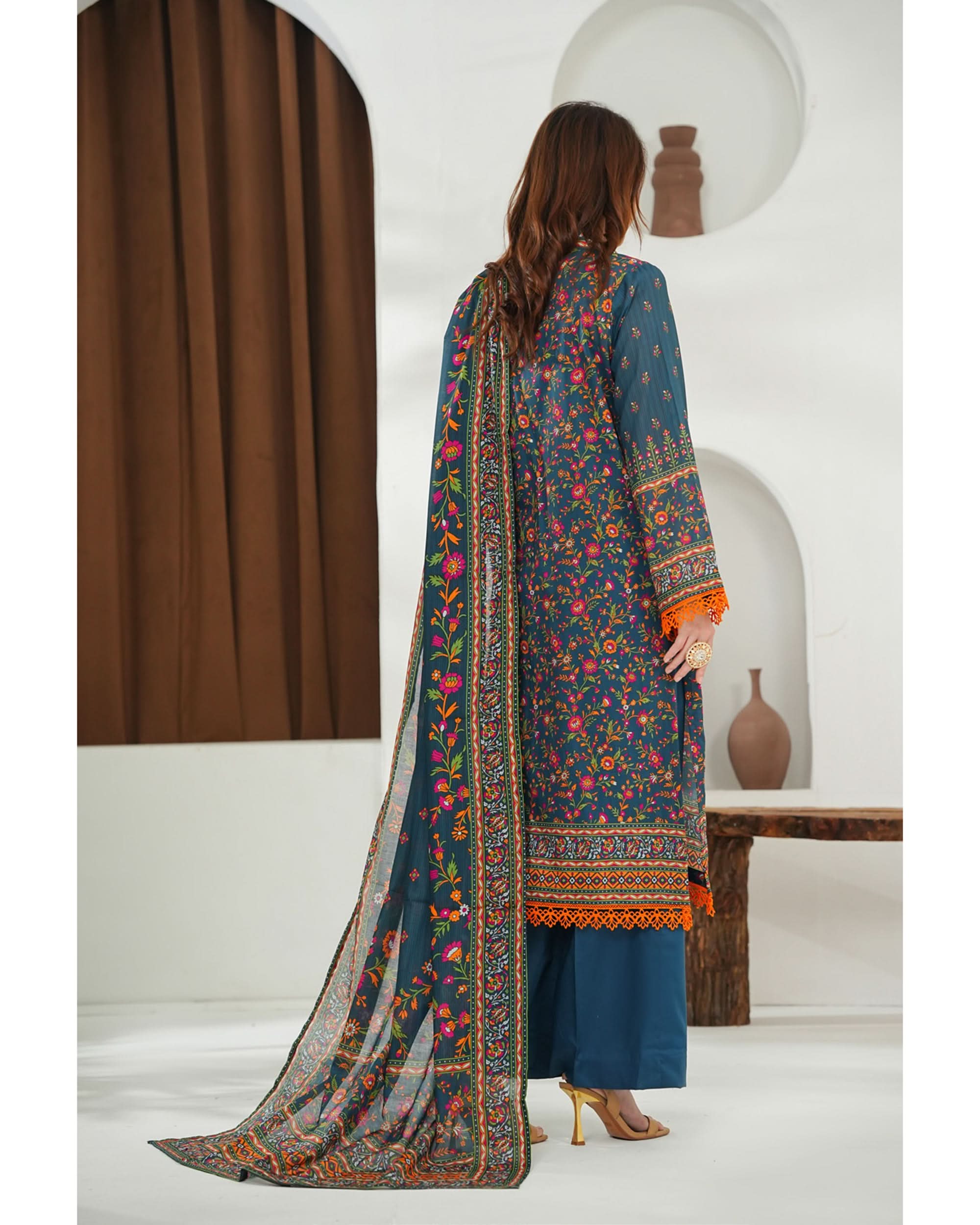 MISRI Lawn Printed 3-Piece Suit By VS Textile V-3, Women, 3Pcs Shalwar Suit, Chase Value, Chase Value