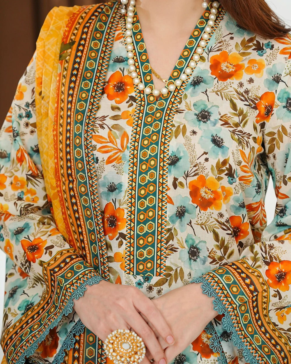 MISRI Lawn Printed 3-Piece Suit By VS Textile V-3, Women, 3Pcs Shalwar Suit, Chase Value, Chase Value