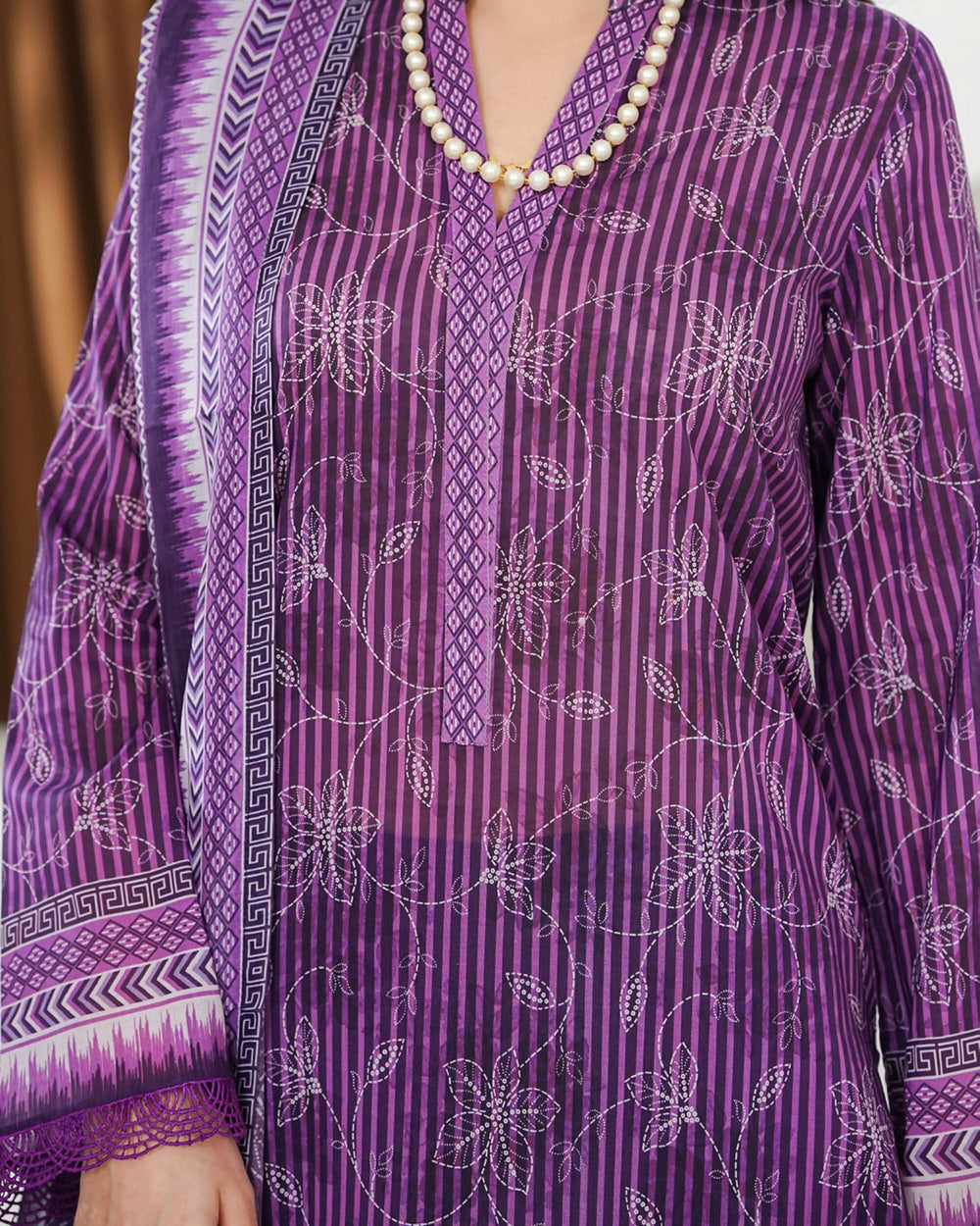 MISRI Lawn Printed 3-Piece Suit By VS Textile V-1, Women, 3Pcs Shalwar Suit, Chase Value, Chase Value