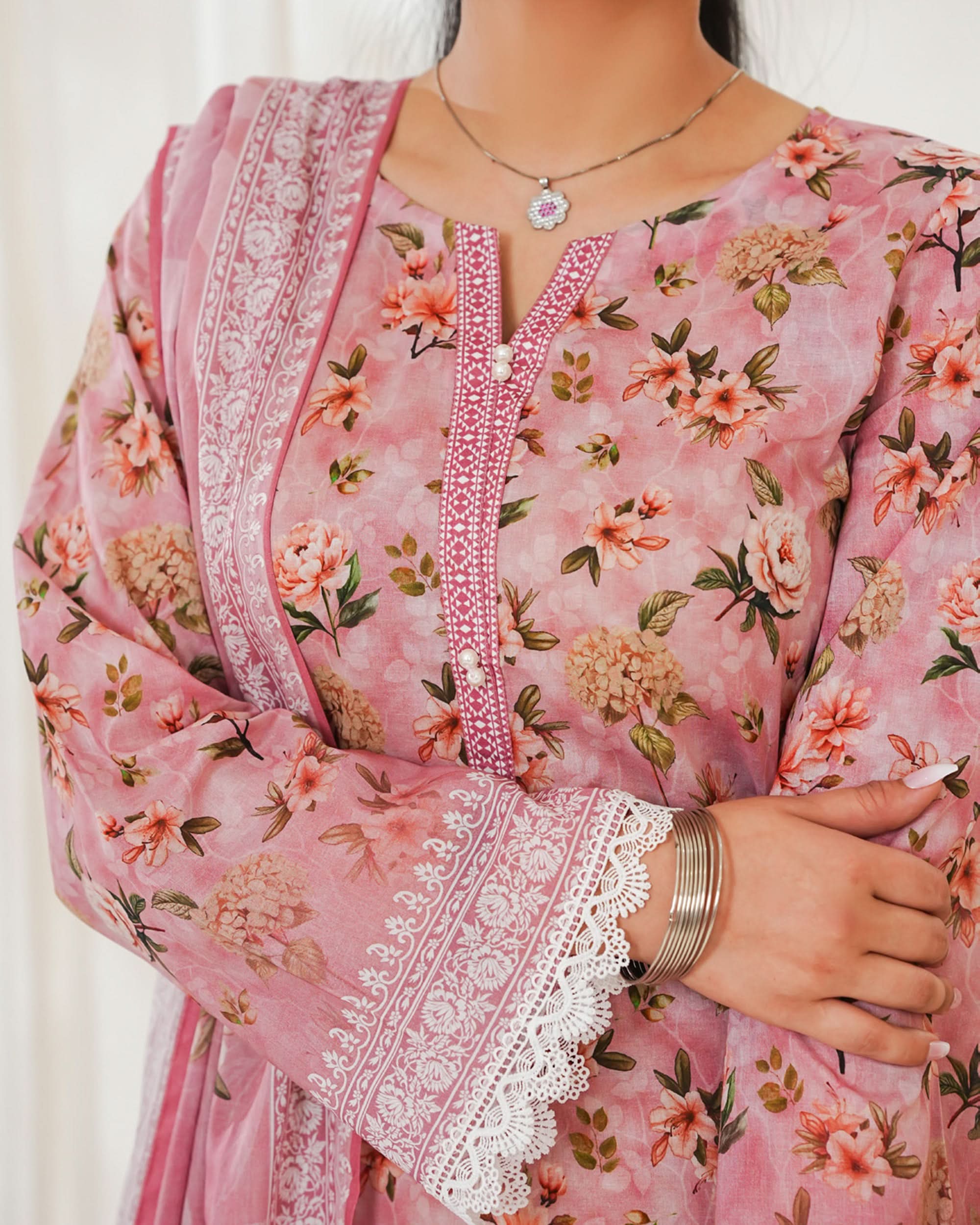 MISRI Lawn Printed 3-Piece Suit By VS Textile V-2, Women, 3Pcs Shalwar Suit, Chase Value, Chase Value