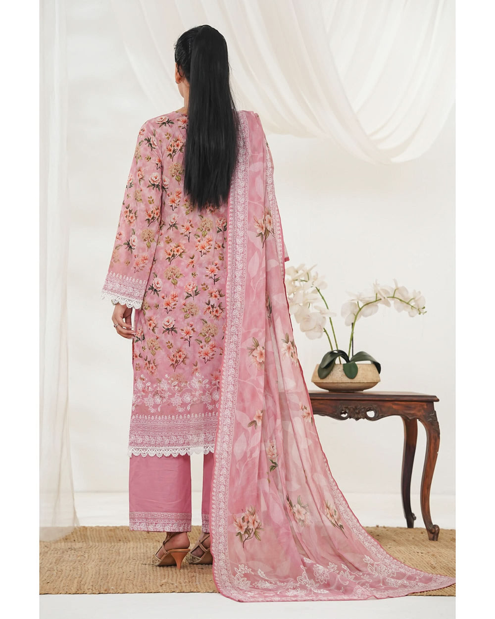 MISRI Lawn Printed 3-Piece Suit By VS Textile V-2, Women, 3Pcs Shalwar Suit, Chase Value, Chase Value