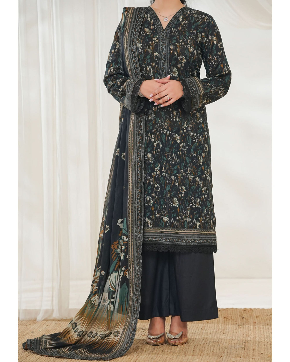 MISRI Lawn Printed 3-Piece Suit By VS Textile V-2, Women, 3Pcs Shalwar Suit, Chase Value, Chase Value