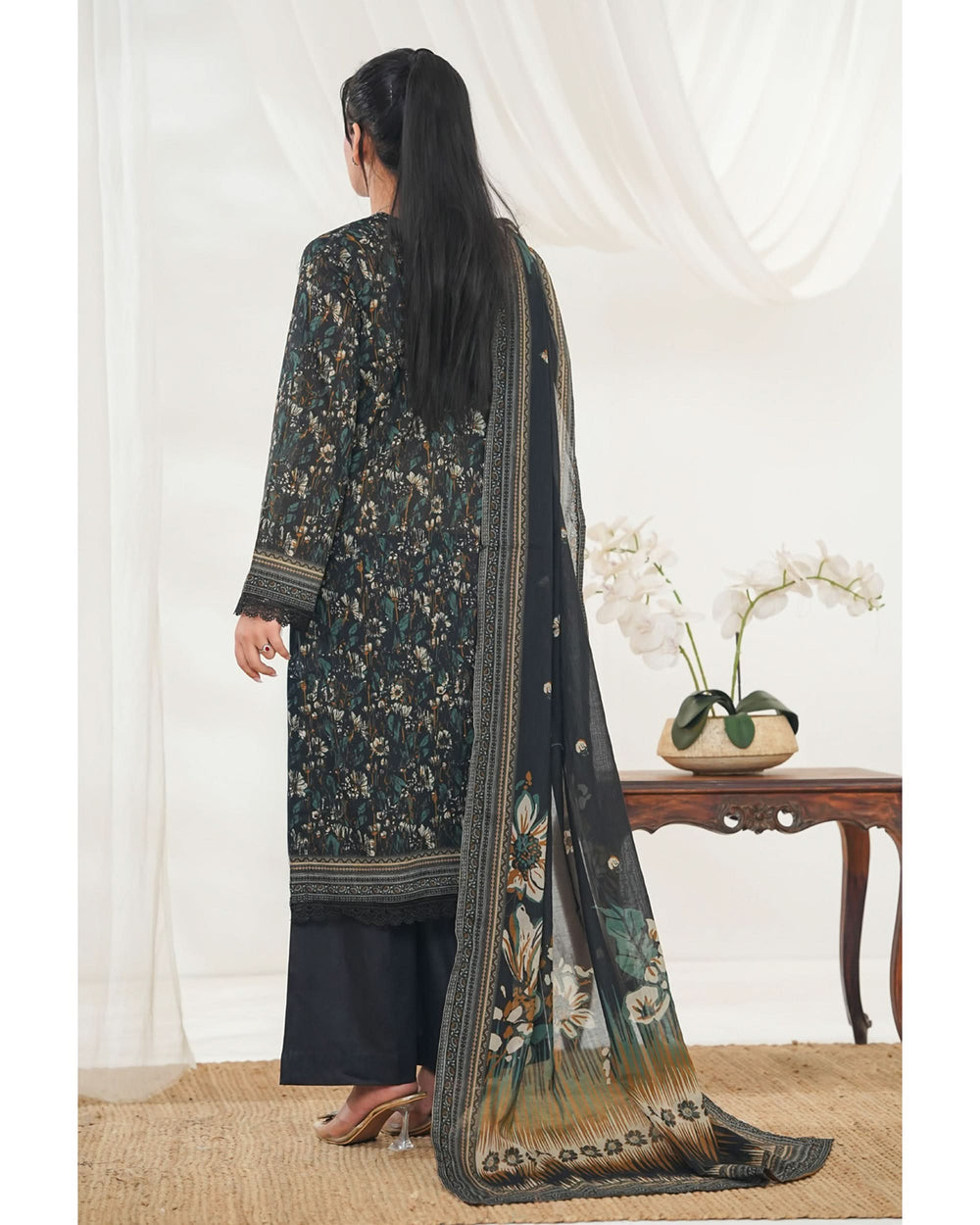 MISRI Lawn Printed 3-Piece Suit By VS Textile V-2, Women, 3Pcs Shalwar Suit, Chase Value, Chase Value