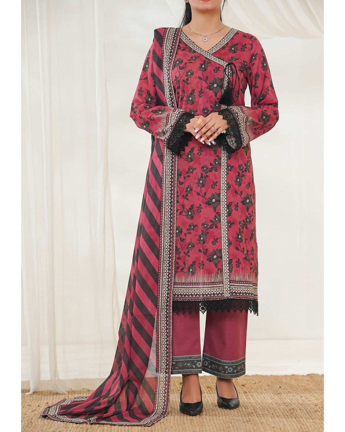 MISRI Lawn Printed 3-Piece Suit By VS Textile V-2, Women, 3Pcs Shalwar Suit, Chase Value, Chase Value