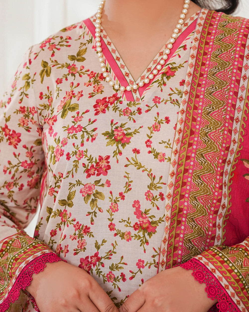 MISRI Lawn Printed 3-Piece Suit By VS Textile V-2, Women, 3Pcs Shalwar Suit, Chase Value, Chase Value