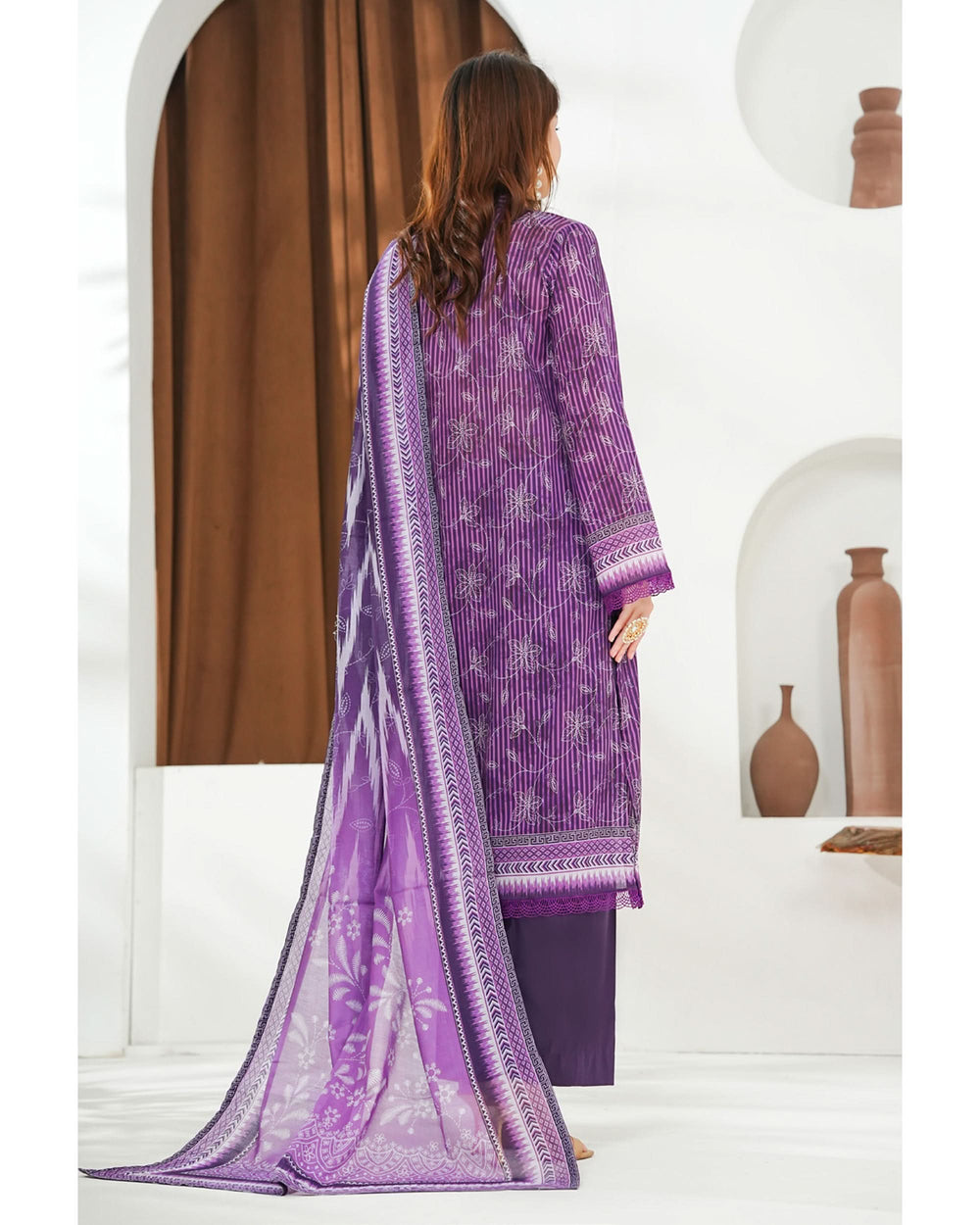 MISRI Lawn Printed 3-Piece Suit By VS Textile V-1, Women, 3Pcs Shalwar Suit, Chase Value, Chase Value