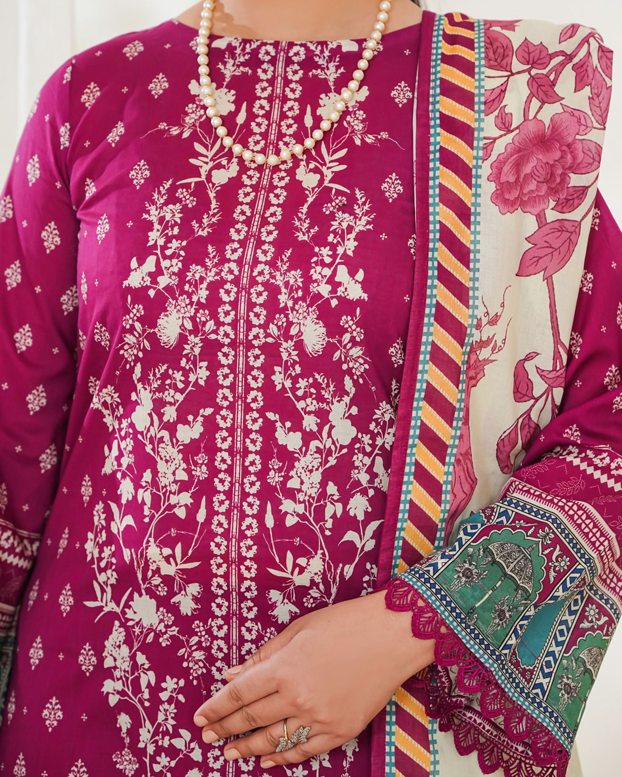 MISRI Lawn Printed 3-Piece Suit By VS Textile V-2, Women, 3Pcs Shalwar Suit, Chase Value, Chase Value