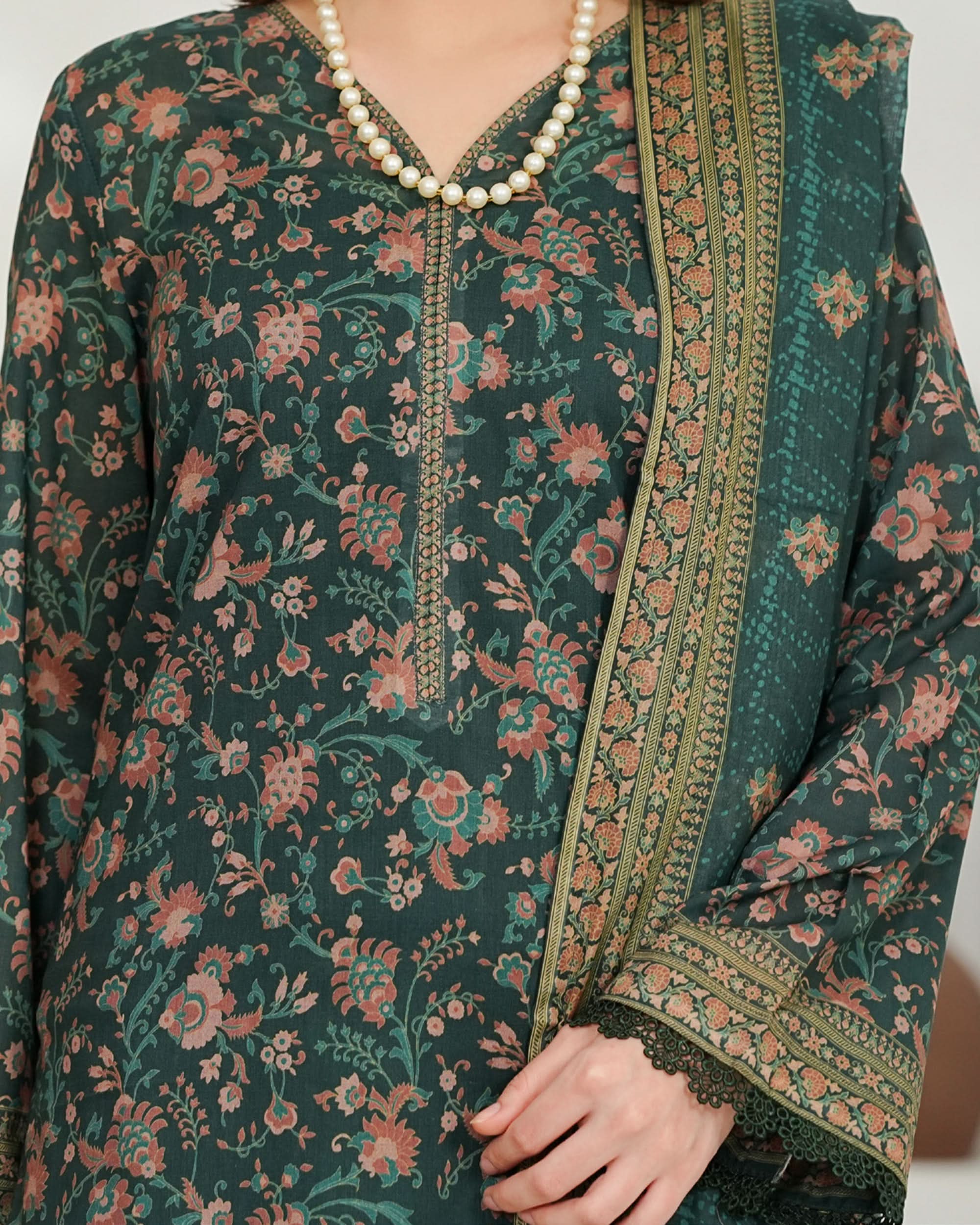 MISRI Lawn Printed 3-Piece Suit By VS Textile V-1, Women, 3Pcs Shalwar Suit, Chase Value, Chase Value