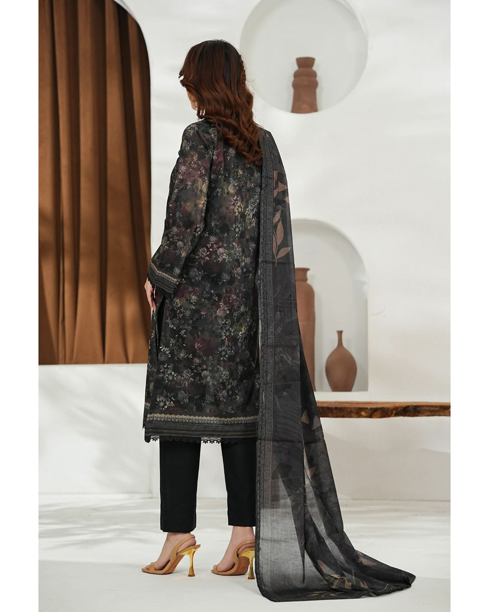 MISRI Lawn Printed 3-Piece Suit By VS Textile V-1, Women, 3Pcs Shalwar Suit, Chase Value, Chase Value