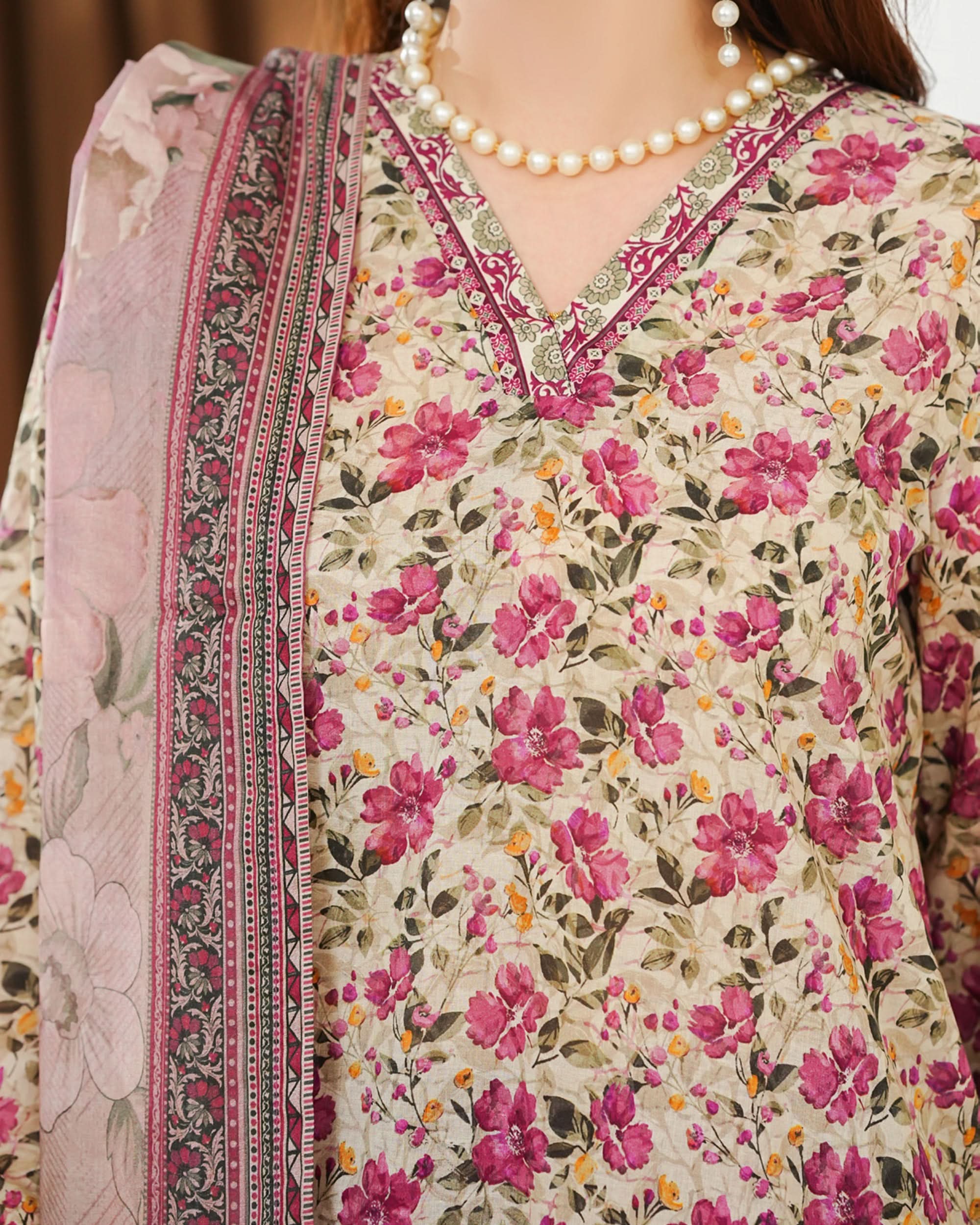 MISRI Lawn Printed 3-Piece Suit By VS Textile V-3, Women, 3Pcs Shalwar Suit, Chase Value, Chase Value