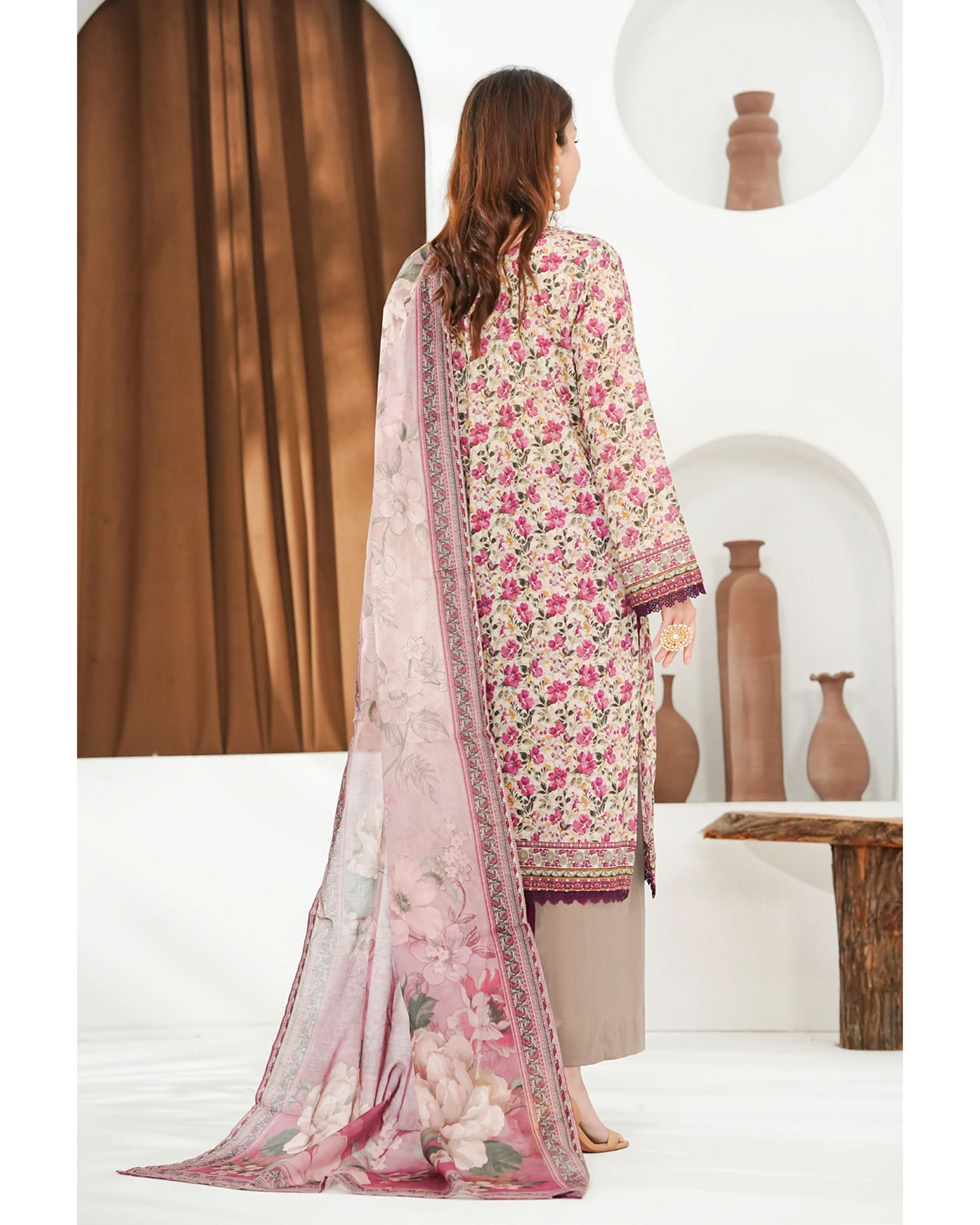 MISRI Lawn Printed 3-Piece Suit By VS Textile V-3, Women, 3Pcs Shalwar Suit, Chase Value, Chase Value