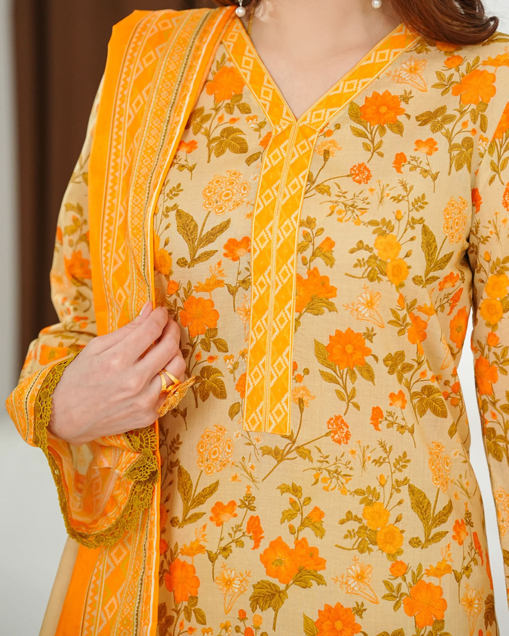 MISRI Lawn Printed 3-Piece Suit By VS Textile V-3, Women, 3Pcs Shalwar Suit, Chase Value, Chase Value