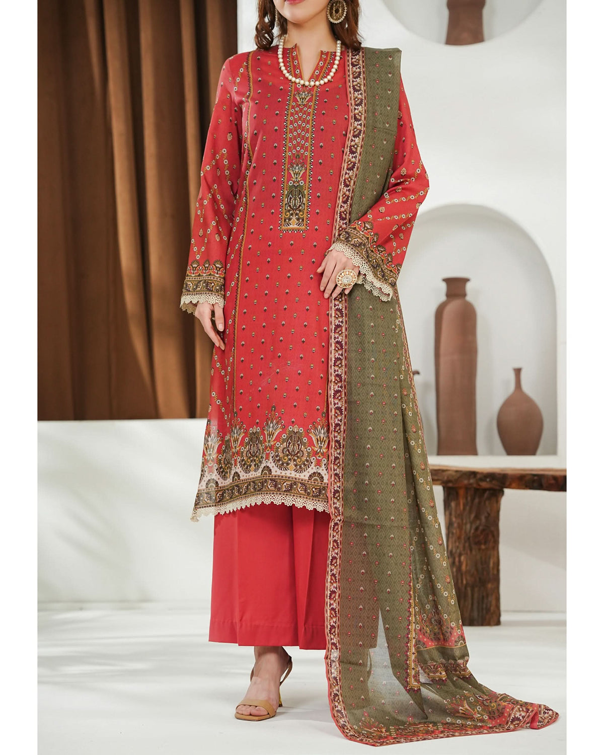 MISRI Lawn Printed 3-Piece Suit By VS Textile V-3, Women, 3Pcs Shalwar Suit, Chase Value, Chase Value