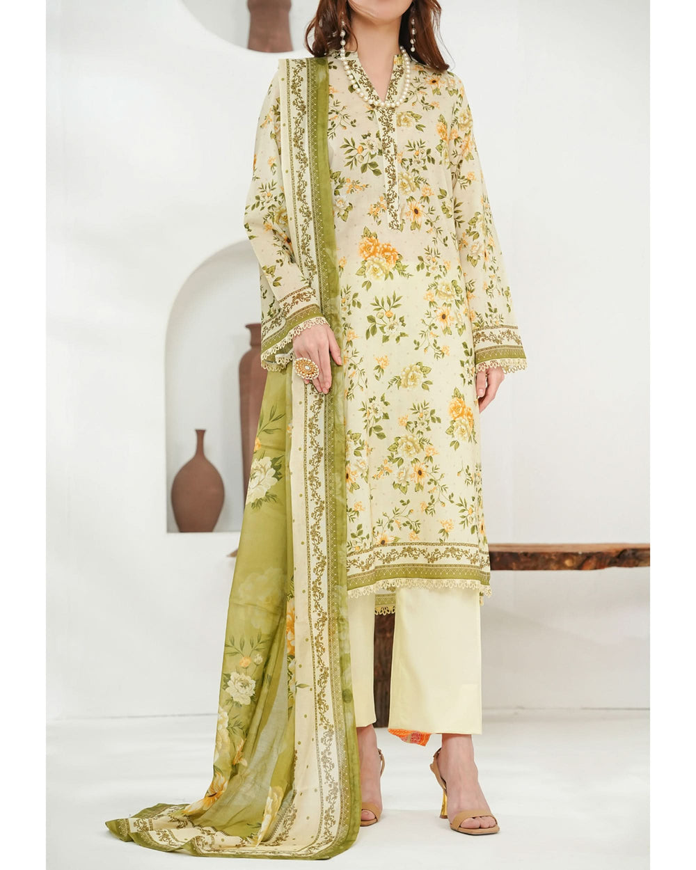 MISRI Lawn Printed 3-Piece Suit By VS Textile V-3, Women, 3Pcs Shalwar Suit, Chase Value, Chase Value