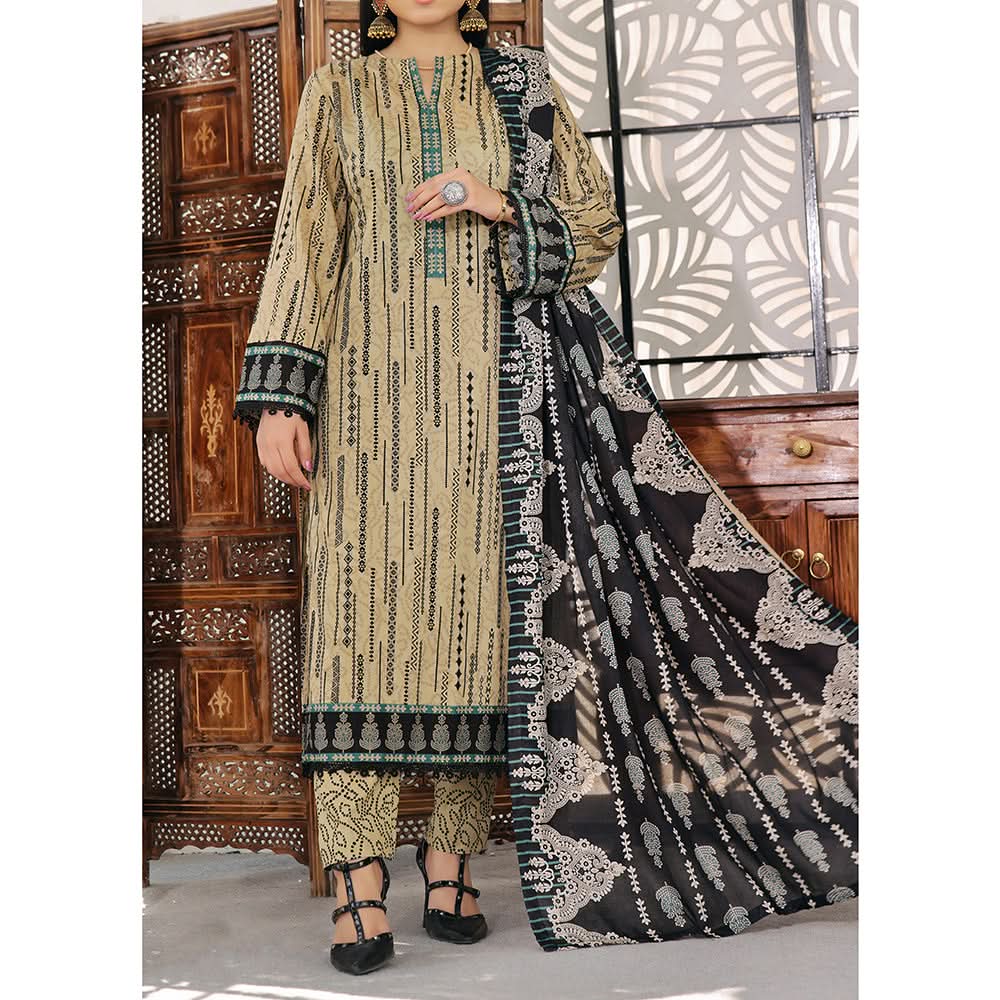 Vs Signature Printed Lawn Unstitched Suit 3Pcs - 349, Women, 3Pcs Shalwar Suit, VS Textile, Chase Value