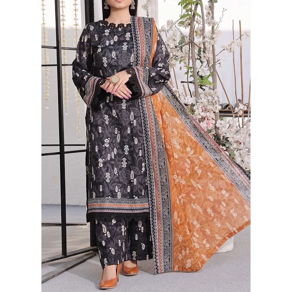 Vs Signature Printed Lawn Unstitched Suit 3Pcs - 341, Women, 3Pcs Shalwar Suit, VS Textile, Chase Value