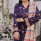 Vs Signature Printed Lawn Unstitched Suit 3Pcs - 342, Women, 3Pcs Shalwar Suit, VS Textile, Chase Value