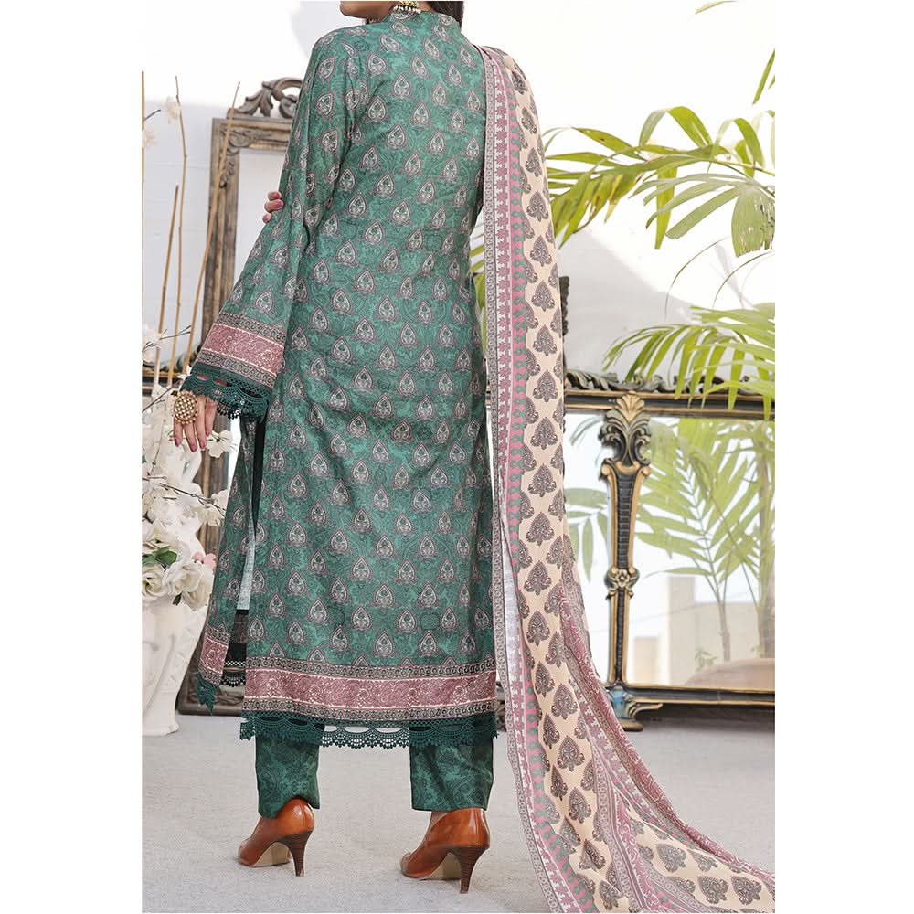Vs Signature Printed Lawn Unstitched Suit 3Pcs - 344, Women, 3Pcs Shalwar Suit, VS Textile, Chase Value