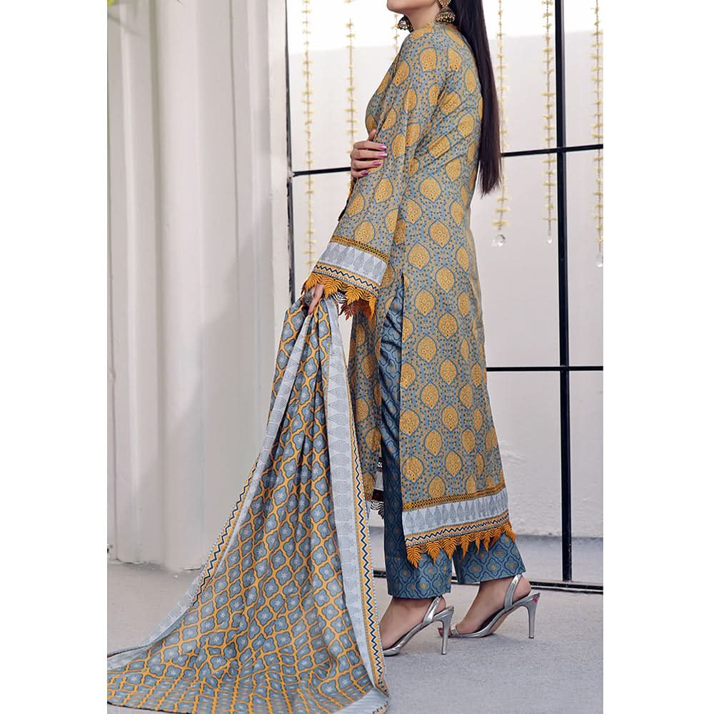 Vs Signature Printed Lawn Unstitched Suit 3Pcs - 345, Women, 3Pcs Shalwar Suit, VS Textile, Chase Value
