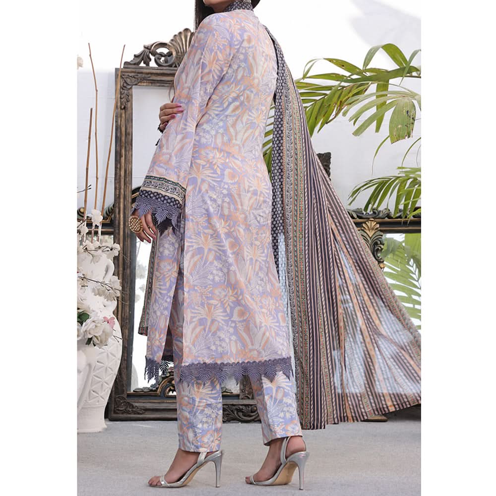 Vs Signature Printed Lawn Unstitched Suit 3Pcs - 348, Women, 3Pcs Shalwar Suit, VS Textile, Chase Value