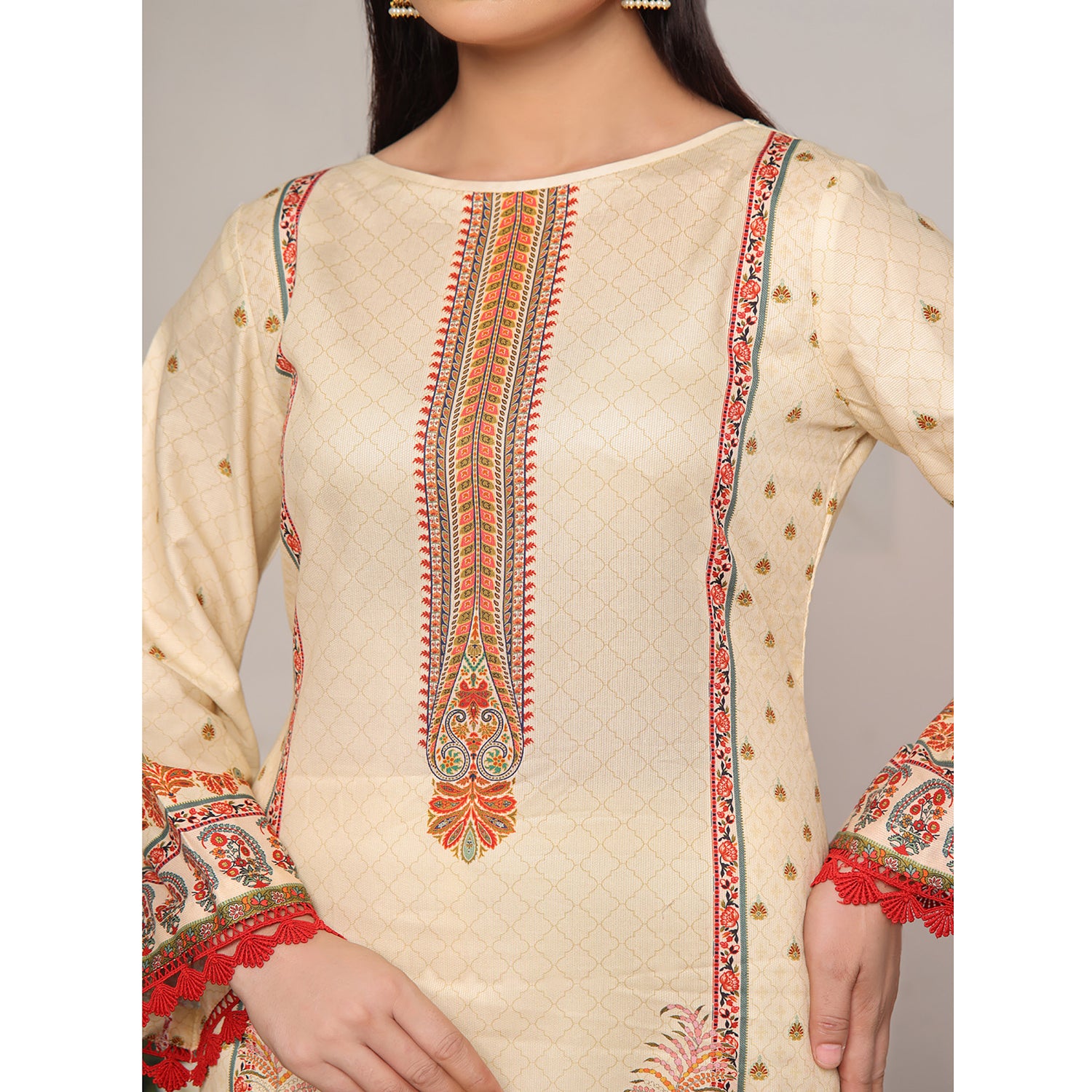 VS-ANMOL Cottel Unstitched Kurti - 249, Women, Unstitched Kurti, VS Textile, Chase Value