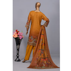 Women's Valuable Unstitched 3Pcs Suit V-2 - 2