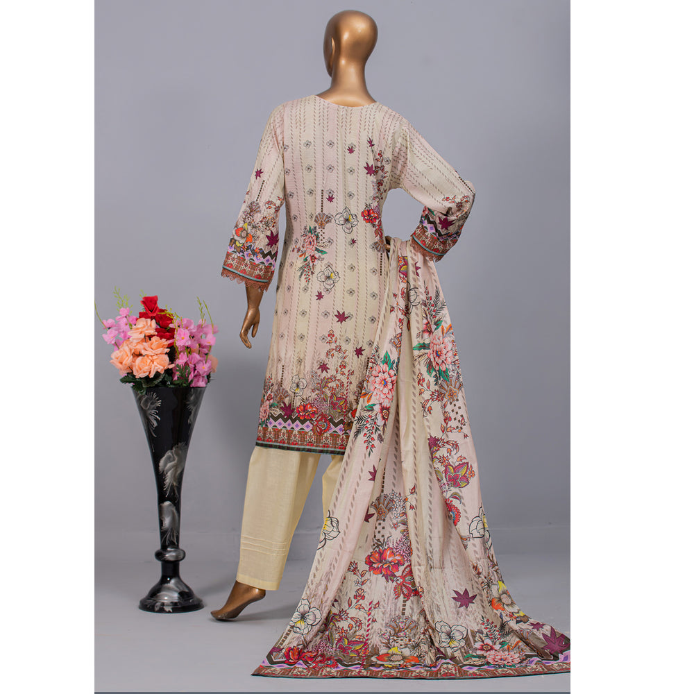 Women's Valuable Unstitched 3Pcs Suit V-2 - 10, Women, 3Pcs Shalwar Suit, Chase Value, Chase Value