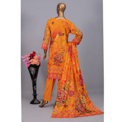 Women's Valuable Unstitched 3Pcs Suit V-2 - 6