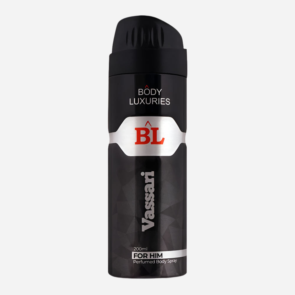 Body Luxuries Men Body Spray 200Ml - Vassari, Men Body Spray & Mist, Chase Value, Chase Value