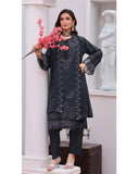 Dr Haris Winter Luxe Karandi Embroidered 3 Pc  Suit