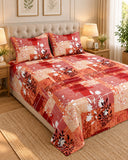 Valuables Printed Double Bedsheet - 90 × 96 Inch